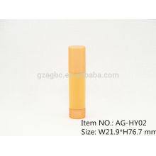 Simple Plastic Round Lipstick Tube Container AG-HY02, cup size 11.8/12.1/12.7mm, Custom color